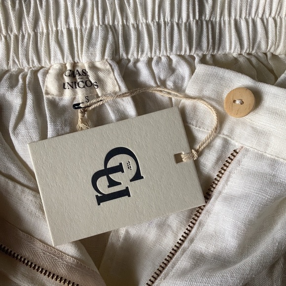 SOLD๐ซ Chasing Unicorns Freedom Now Cutwork Linen Pants sz S - Picture 10 of 17